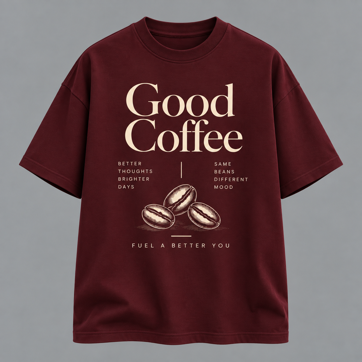 Good Coffee Tee | 240 GSM Oversized Coffee Graphic T-Shirt