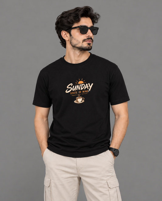 Sunday State of Mind | Premium 100% Cotton Regular Fit T-Shirt